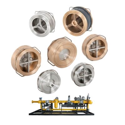 Válvula de control de pistón de disco VYC de tuberías industriales 1/4 de latón 304 316 válvula de no retorno para vapor de agua