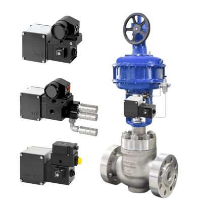 Posicionador analógico IMI STI SA/CL para centrales térmicas petroquímicas de doble acción con actuador lineal