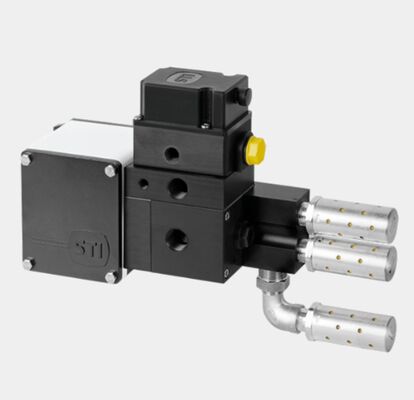 Posicionador analógico IMI STI SA/CL para centrales térmicas petroquímicas de doble acción con actuador lineal
