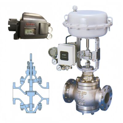 KOSO 520C 530C Top and Bottom Guided Double Seated Globe Valves for Oil Gas Chemical Industry