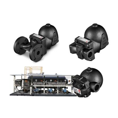 Trampa de vapor termostática industrial de acero inoxidable con temperatura máxima de 400°C y rango de presión de 42 bar