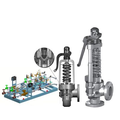 Válvula de seguridad de resorte de flujo masivo consolidada para vapor de alta temperatura con norma API 526