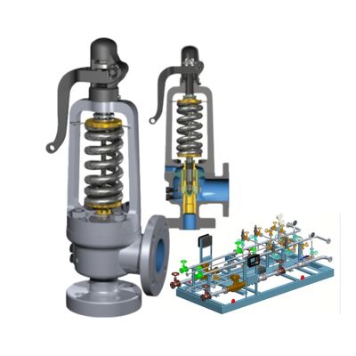 Válvula de alivio de seguridad certificada por ASME con capacidad de alto caudal y bolas equilibradas para la protección de la presión de la caldera industrial