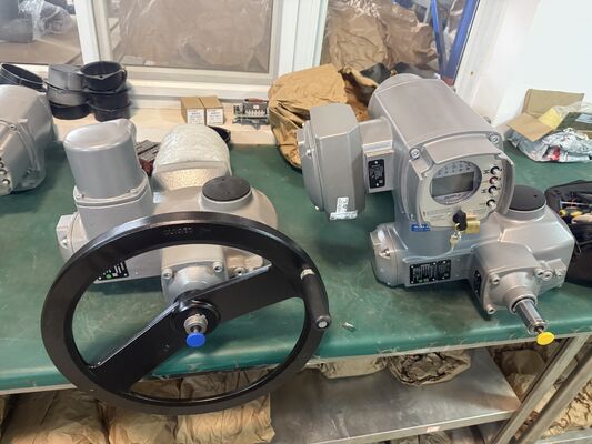 Nuevo actuador SA Rango de par de 10 Nm a 32 000 Nm Actuador de válvula eléctrica AUMA SA16.2-F16 Actuador multigiro y válvula de mariposa Keystone