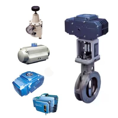 Válvulas de mariposa excéntricas KOSO 710E 720E PARA SEAL con actuadores neumáticos de cilindro 3620R 6300RB