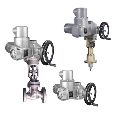 Chinese Globe Valve Body AUMA SA Multi-turn Electric Control Valve Actuators with LE Linear Thrust Units