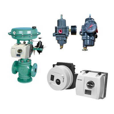 Controlador de Válvula Digital Neles ND7000 con Comunicación HART, Protección IP66 y Regulador con Filtro Fisher 67CFR Alimentado por Bucle