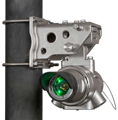 DET-TRONICS FlexSight LS2000 Detector de gas de hidrocarburos de vía abierta con detección de infrarrojos de doble longitud de onda, recinto de acero inoxidable y rango de detección de 200 metros