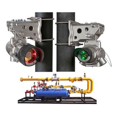 DET-TRONICS FlexSight LS2000 Detector de gas de hidrocarburos de vía abierta con detección de infrarrojos de doble longitud de onda, recinto de acero inoxidable y rango de detección de 200 metros