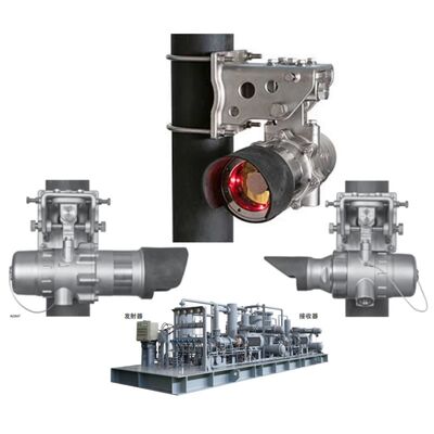 DET-TRONICS FlexSight LS2000 Detector de gas infrarrojo de vía abierta de acero inoxidable con vía de detección de 200 m y óptica caliente