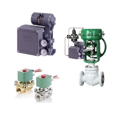 Fisher 3582i Electro Pneumatic Valve Positioner with ASCO Solenoid Valve for Industrial Automation