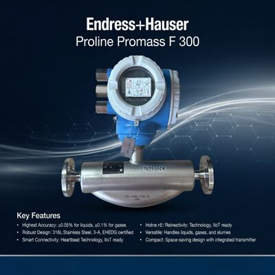 Endress Hauser E+H Prolina Promass F 300 Medimiento de flujo industrial Medidor de flujo de Coriolis Precio