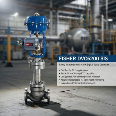 Entorno de baja temperatura Fisher FIELDVUE DVC6200 SIS Controlador de válvula de posicionamiento digital de válvula