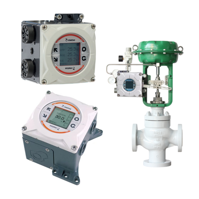 Shanghai Lanlin Pneumatic Three Way Control Valve with Valmet Me-tso Neles NDX Smart Valve Controller
