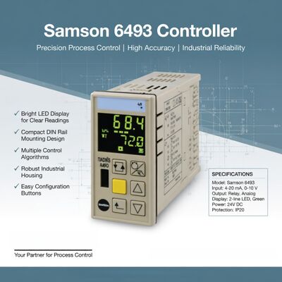 Unidad de control de procesos Samson Samson Controller 6493 Controlador compacto para montaje en panel