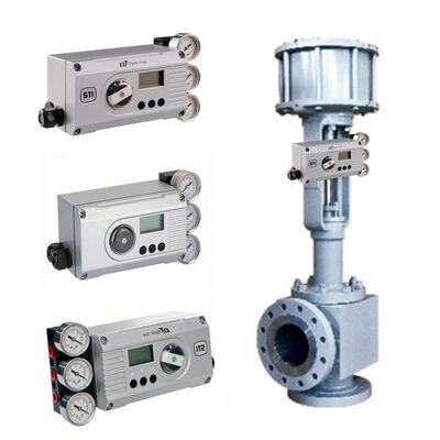 KOSO 500A 510A Válvula de ángulo con posicionador IMI STI DigitalTrak Control de fluidos de energía térmica de la planta química