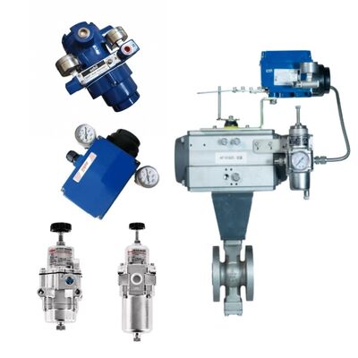 Rotork YTC YT 225 Filter Regulator AZBIL AVP200 Positioner with CHUAN YI ZJHV 110 V Type Ball Valve
