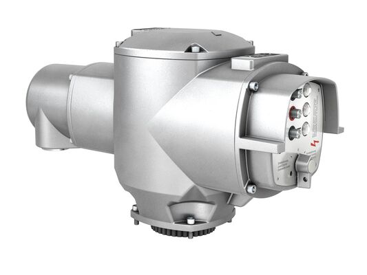 Válvula de mariposa excéntrica triple CHUANYI VBJG 600001 con actuador eléctrico AUMA SA SQ Series para control de fluidos