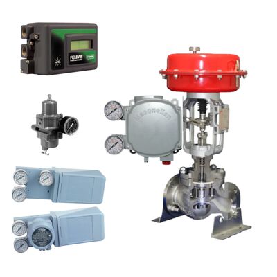 Posicionador de válvula de control digital inteligente, fuente de alimentación de 4-20 mA, posicionador electroneumático Masoneilan SVI3 y 4700E de acero inoxidable