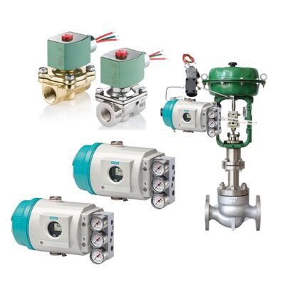 Posicionador de Válvula Digital Inteligente Siemens SIPART PS2 6DR5125 con Válvulas Solenoides ASCO