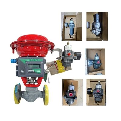 Válvula de Control Neumático China con Posicionador de Válvula Fisher DVC2000 y Regulador con Filtro 67CFR-226/237/239/600/601 en Stock