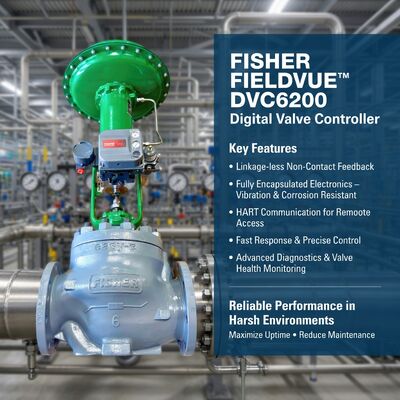 Posicionador de Válvula Emerson Fisher DVC6200 Nuevo Original HART Controlador Digital Inteligente