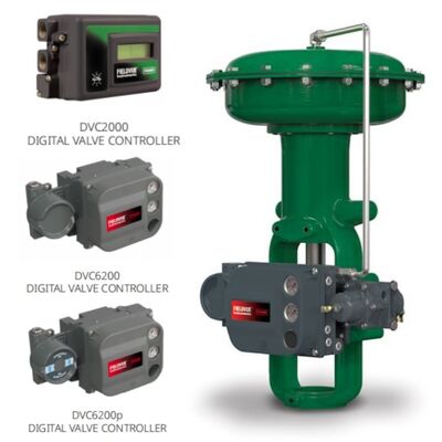 Fisher 657 667 Actuadores de diafragma con DVC2000 DVC6200 posicionador para energía química de gas de petróleo