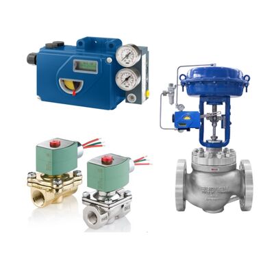 Válvula de control SUPCON con posicionador de válvula digital inteligente Foxboro SRD991 y válvula solenoide ASCO