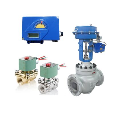 Válvula de control SUPCON con posicionador de válvula digital inteligente Foxboro SRD991 y válvula solenoide ASCO