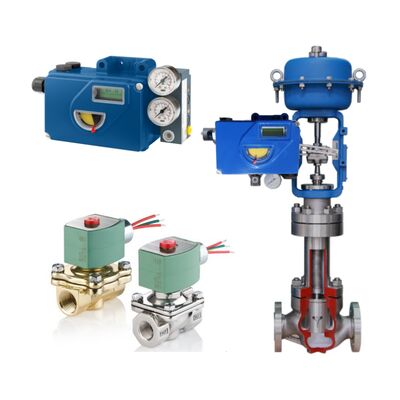 Válvula de control SUPCON con posicionador de válvula digital inteligente Foxboro SRD991 y válvula solenoide ASCO