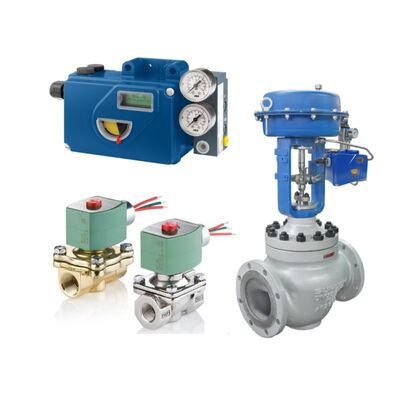 Válvula de control SUPCON con posicionador de válvula digital inteligente Foxboro SRD991 y válvula solenoide ASCO
