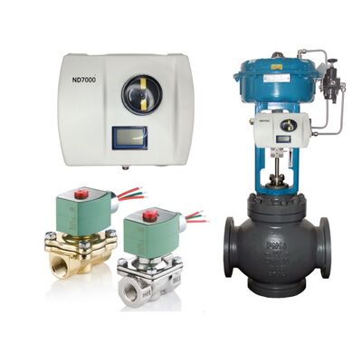 Válvula de control Wuzhong con posicionador de válvula de control inteligente Valmet Me-sto Neles ND7000 y válvula solenoide ASCO