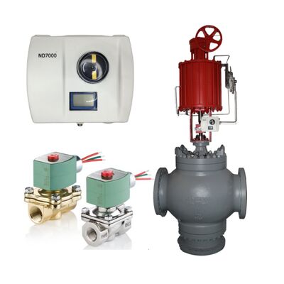 Válvula de control Wuzhong con posicionador de válvula de control inteligente Valmet Me-sto Neles ND7000 y válvula solenoide ASCO