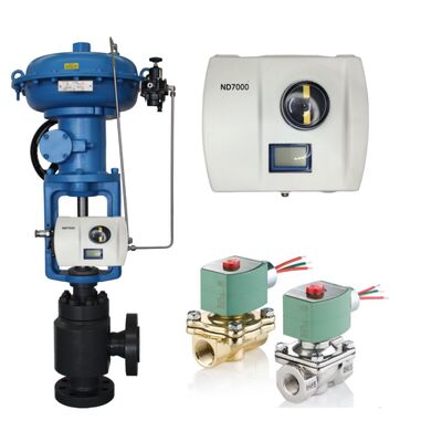 Válvula de control Wuzhong con posicionador de válvula de control inteligente Valmet Me-sto Neles ND7000 y válvula solenoide ASCO
