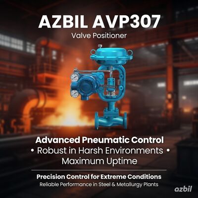 Azbil AVP307 Posicionador de válvula neumática digital con control de microprocesador de comunicación HART y protección IP66