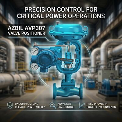 Posicionador de válvula inteligente de la serie AVP300 de Azbil con comunicación HART 4-20 mA señal de entrada y capacidad de configuración automática