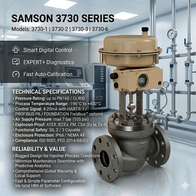 Nuevo SAMSON 3730 Posicionador de válvula inteligente 3730-3 3730-4 Posicionador 3277 Actuador neumático