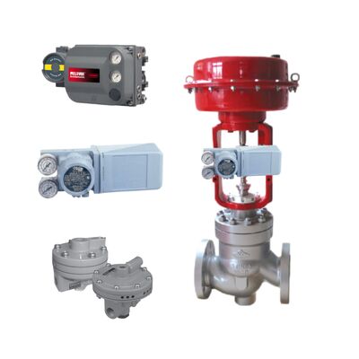 Válvula de control neumático Samson y posicionador de válvula de control digital inteligente Masoneilan SVI2 y controlador electroneumático confiable 4700E y Samson 3730-3