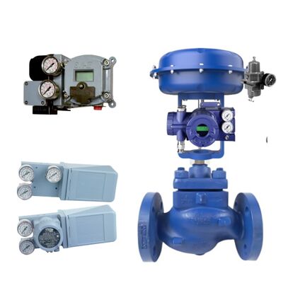 Válvula de control neumática Spiraxsarco y posicionador de válvula de control Masoneilan SVI2 y controlador electroneumático confiable 4700E y posicionador FOXBORO SRD991