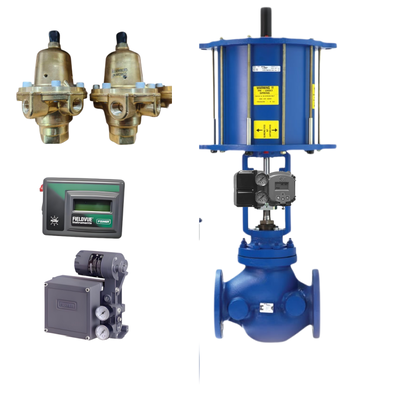 Nueva y confiable válvula de control neumático Spiraxsarco y regulador FISH-ER 67DFR y controlador DVC2000 3582I y posicionador Masoneilan SVI2