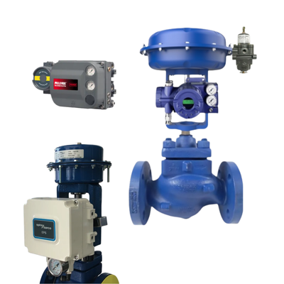 Pneumático de la industria del petróleo y el gas de la válvula de posicionamiento Fish-er DVC2000 DVC6200 y controlador FOXBORO y Spirax Sarco válvula KE73 y actuador PN9223E