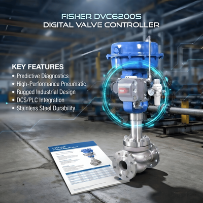 Nuevo ASCO 2 Way Industrial Solenoide Valve F-isher FIELDVUE DVC6200 Control de posicionador de válvula digital posicionador inteligente de válvula HART