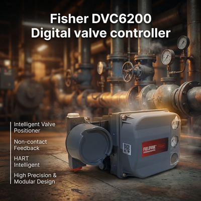 F-isher DVC6200 Digital Valve Positioner FIELDVUE HART Smart Valve Positioner Control with ASCO 2 Way Solenoid Valve