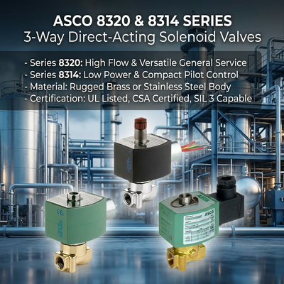 Nuevo ASCO 8320 8314 válvula de solenoide de 3 vías LCD Ex d HART controlador de válvulas posicionador de válvula inteligente fábrica OEM
