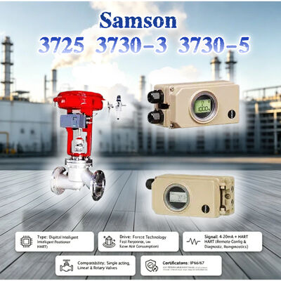Nuevo Samson 3725 3730-3 3730-5 posicionador de válvula electroneumática de alta precisión Válvula de Control de vapor Industrial