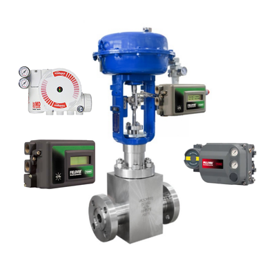 Controlador de válvula de bola de control neumático DVC6200 DVC2000 y válvula solenoide ASCO y posicionador de válvula FLOWSERVE 3200MD 520MD 3800MD