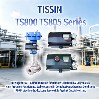 Nuevo equipo de fabricación original Tissin TS800 TS805 serie posicionador de válvula inteligente HART posicionador de válvula de control digital