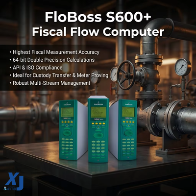 Calculadora de flujo FloBoss S600+ Computadora de flujo industrial Transferencia de custodia de gas Controlador de flujo de proceso líquido