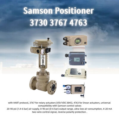 Nuevo equipo eléctrico neumático a prueba de explosión Samson Positioner 3730 3767 4763 válvula neumática china
