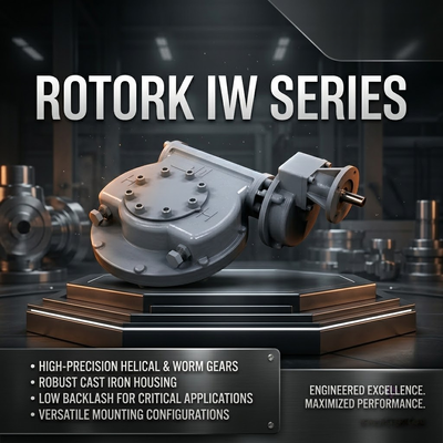 Caja de cambios de cuarto de vuelta Serie Rotork IW5 IR1 Caja de engranajes helicoidales Válvula de bola eléctrica Válvula de mariposa Válvula de tapón
